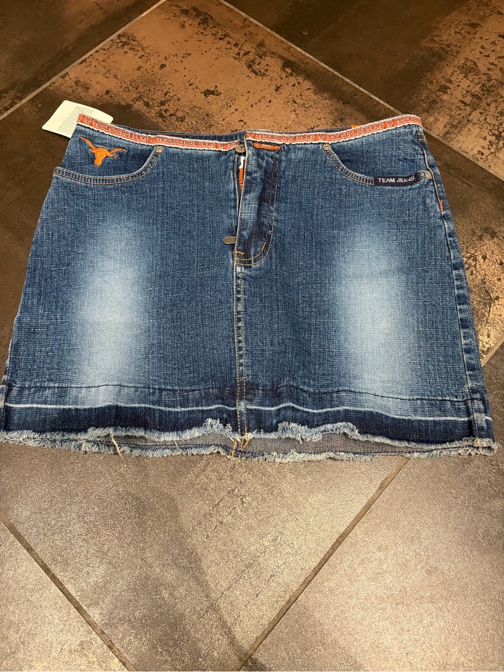 Longhorn mini denim skirt 7/8